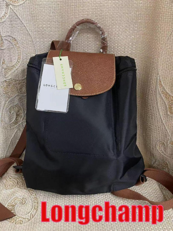 Longchamp Luxury Le Pliage Backpack in Black Women New From Japan