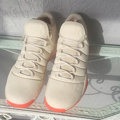 Jordan Super.Fly 2017 White Orange Mid Top Basketball Sneakers