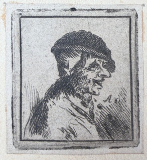 Adriaen van Ostade The Merry Peasant cold needle etching around 1660