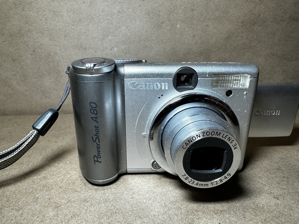 Canon PowerShot A80 4.0MP Digital Camera - Silver for sale