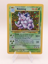 Nidoking Holo Rare Base Set 2 No. 11/130 Pokemon Card - WOTC 1999 SWIRL