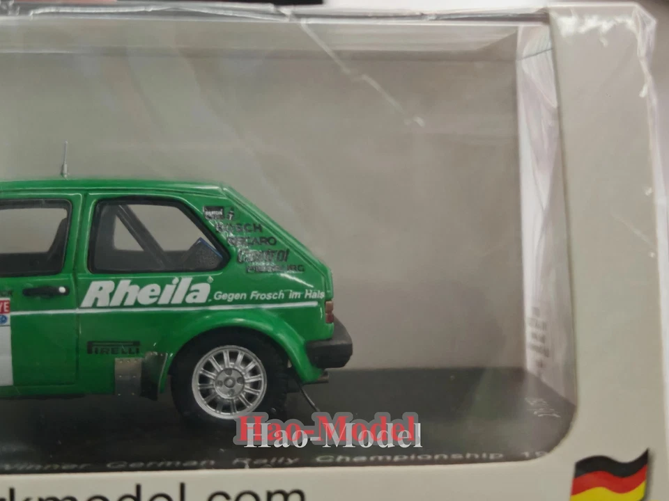 Spark 1:43 Volkswagen mk1 golf gti carreras resina diecast modelo coche regalos verde Foto 2 de 4