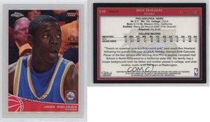 2009-10 Topps Chrome Refractor /500 Jrue Holiday #110 Rookie RC