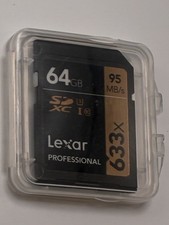 Lexar Professional 64GB SD Card 633x 95MB/s With Case