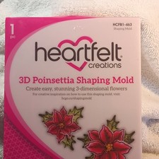 Heartfelt Creations 3D Poinsettia Shaping Mold HCFB1-463 Crafting Tool