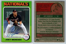 2024 Topps Heritage High Number JOEY MENESES #ROA-JME Real One Autograph AUTO