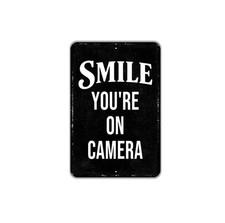 Smile You  re On Camera Sign  Security Camera Sign  Video Surveillance