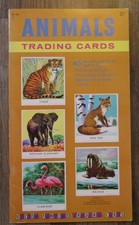 VIntage 1960 Golden Funtime Trading Cards Book Animals Complete
