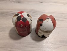 2x Grenzzeichen Deutsche Bahn DB Bundesbahn Signal Ra 12 Schild Eisenbahn rot