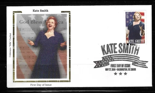 USA SC # 4463 Kate Smith FDC . Colorano Silk Cachet