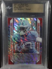 Dazz Newsome | 1/1 | 2021 Leaf Metal Draft Pre-Production | Marble Red