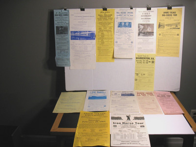 1960's LARGE LOT OF 14 IRON HORSE RAMBLE & RAILROAD TOURS BROADSIDES B&O E NH