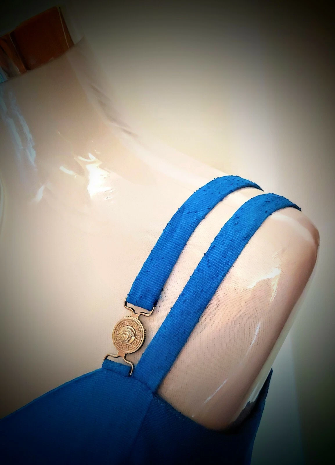 DRESS woman 90's VERSACE JEANS COUTURE TG 30 44 circa S M made in Italy Rare