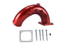 3'' Air Intake Elbow Tube Horn Red For 1998.5-2002 Dodge Ram 5.9L Cummins Diesel