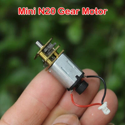 MARKENLOS Mini N20 Gear Motor Full Metal Gearbox DC 3V-6V 72RPM Slow Speed Reducer Robot