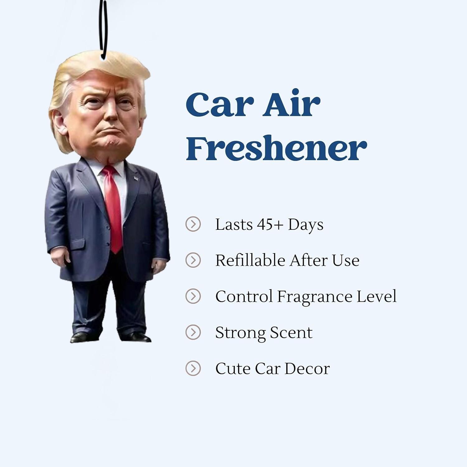 Trump Car Air Freshener – Funny Hanging Ornament for Auto & Home Gift  10 Pack