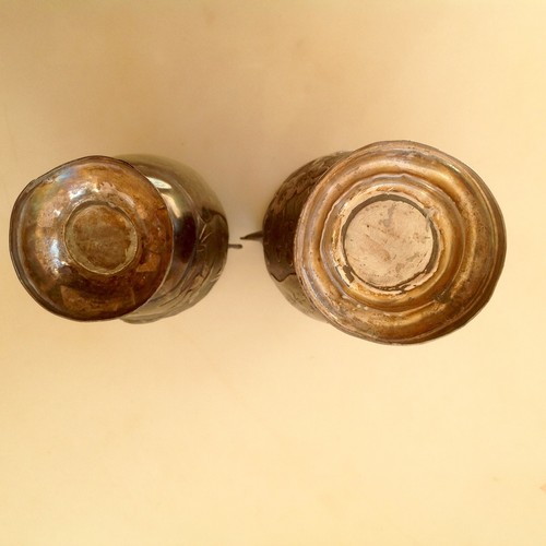 CHINA 18 CENTURY! ANTIQUE PAIR OF CHINESE SILVER VASE, 519gr! - Picture 10 of 10