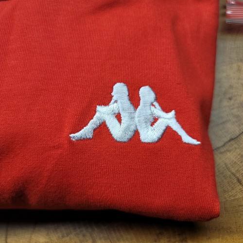 Neu mit Etikett Kappa Kontroll Herren T-Shirt rot & weiß USA T&F Größe Large gesticktes Logo - Bild 11 von 12