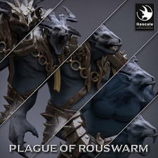 Heavy Rats by Rescale Miniatures  D D  DnD  Pathfinder  Print on Demand