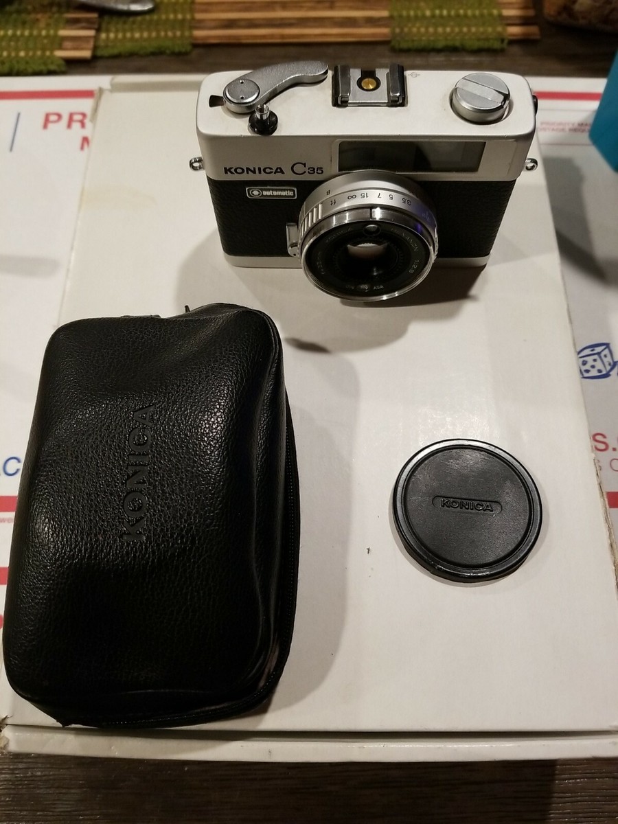 Konica C35 Automatic 35mm Point and Shoot Film Camera 38mm f