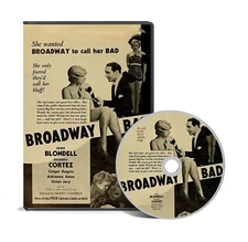 Broadway Bad (1933) Drama, Music DVD