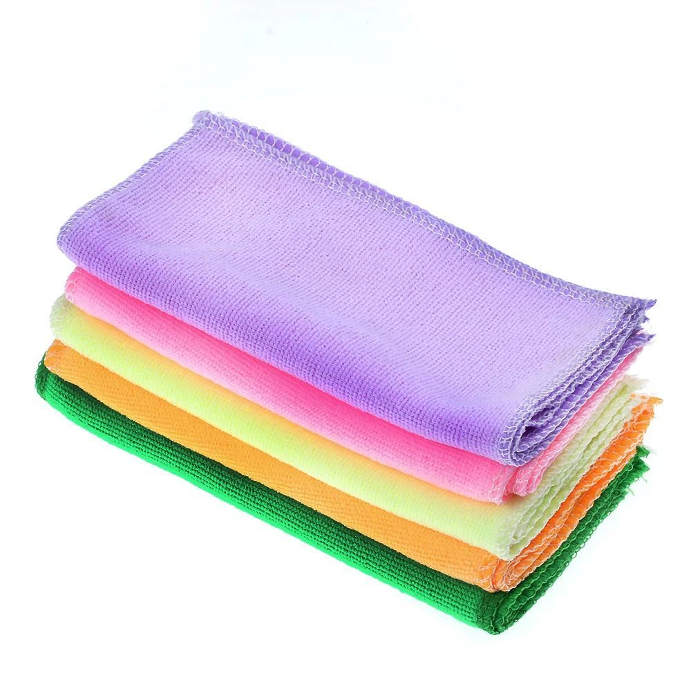 Clean Cloth Polyester Fiber Cleaning Towel Wiping Rags Scouring