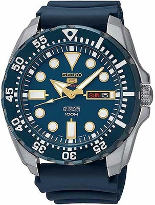 Seiko 5 Sports Automatic Dial Blue Monster Mens Watch SRP605K2 4954628186577 | eBay