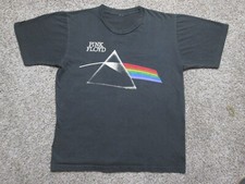 Genuine 1988 Tour Shirt Pink Floyd PromoProductions  1987 Dark Side of Moon L XL