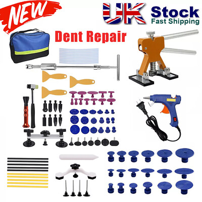 PDR Tool Car Paintless Kit Dent Puller Lifter Repair Removal Hail Tabs ...