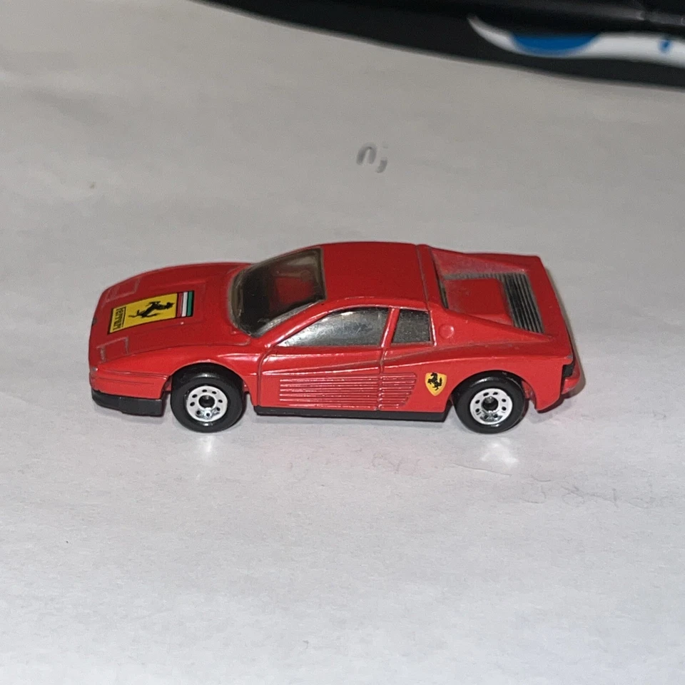 1986 HOT WHEELS FERRARI TESTAROSSA КРАСНЫЙ 1:59 КРАСНЫЙ, ЧЕРНЫЙ - Изображение 4 из 4