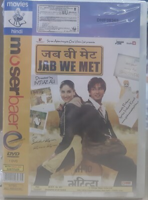 Jab We Met Shahid Kapoor, Kareena Kapoor Bollywood Movie DVD
