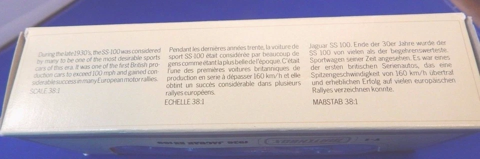 MATCHBOX LESNEY 1978 MODELOS DIECAST DE ANTAÑO Y-1 1936 JAGUAR SS100 NUEVO EN CAJA Foto 4 de 4
