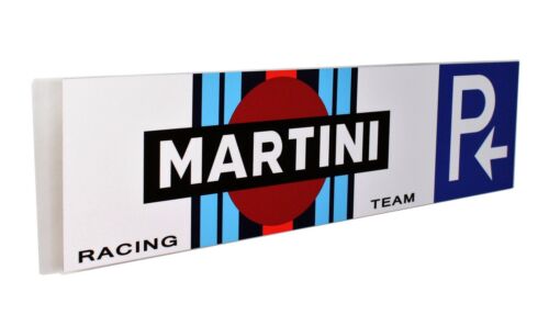 Martini Racing Parking Metal Sign, Banner Style - Picture 1 of 6