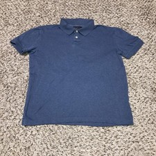 Banana Republic Luxe Touch Performance Mens Polo Shirt Blue Size Small
