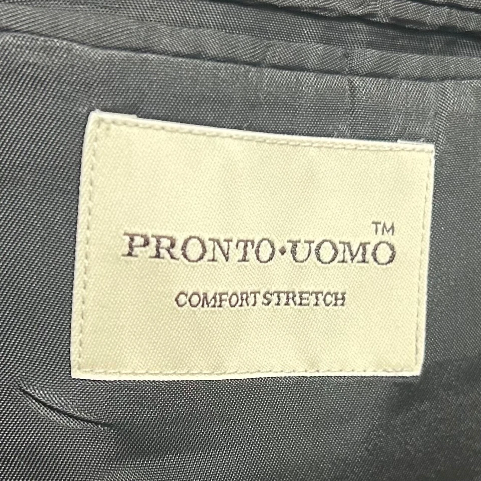 Abrigo Deportivo Pronto Uomo 48L Cómodo Elastizado 100% Lana Worsted Negro Dos Botones Foto 3 de 4