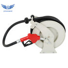 Fuel Hose Reel Retractable 33' × 1" Diesel Hose Reel With Auto Refueling Gun