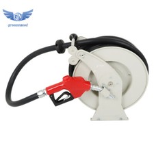 Fuel Hose Reel Retractable 33'  1" Diesel Hose Reel With Auto Refueling Gun