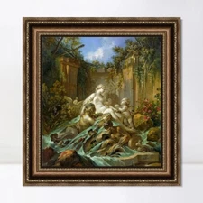 Framed Canvas Giclee Print The Fountain of Venus by Francois Boucher Home Decor
