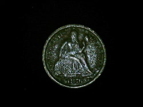 1876 SEATED LIBERTY DIME #EB10517
