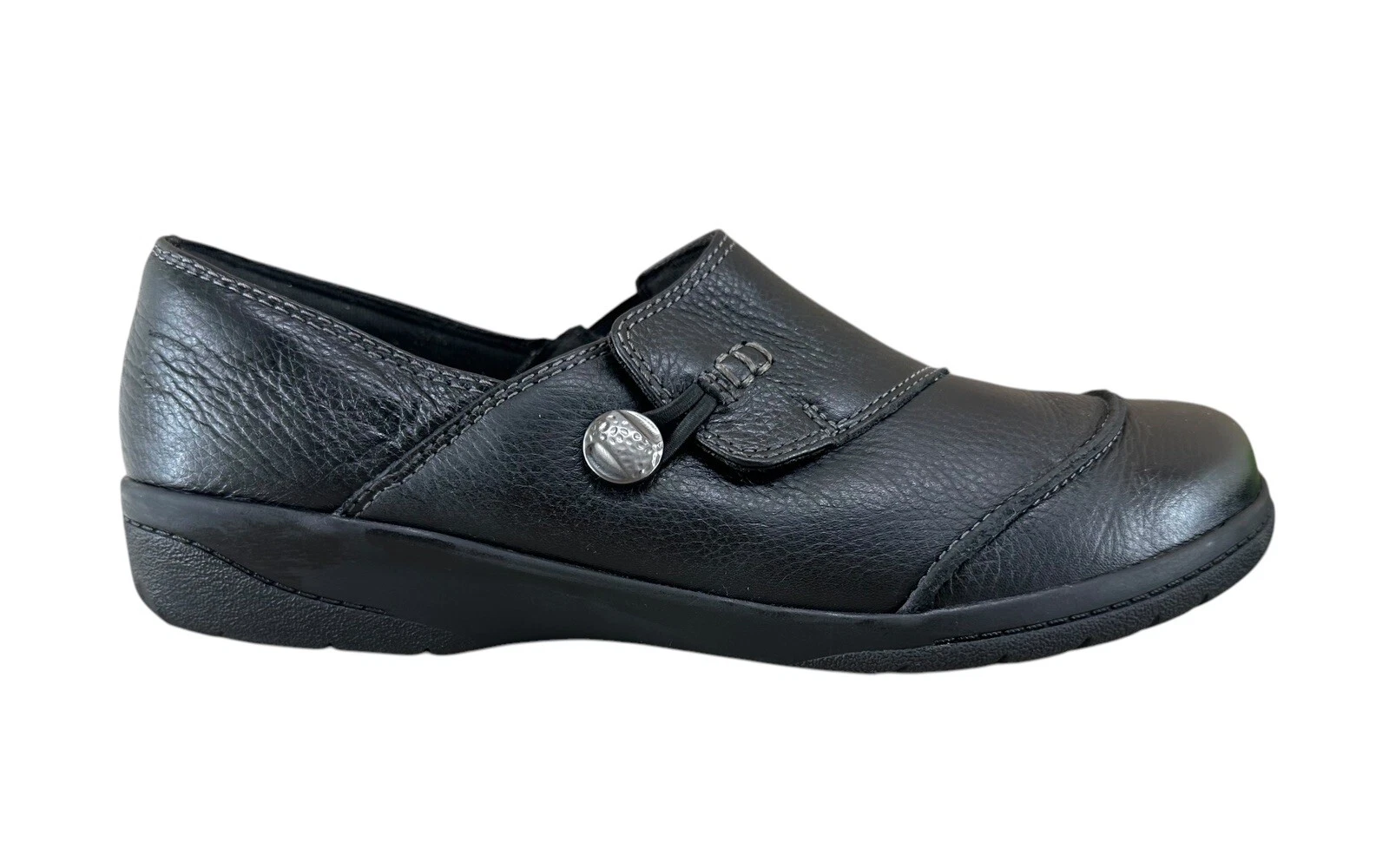 Mocassini Clarks Loop donna taglia 9 5 mocassini slip on neri in pelle testurizzata