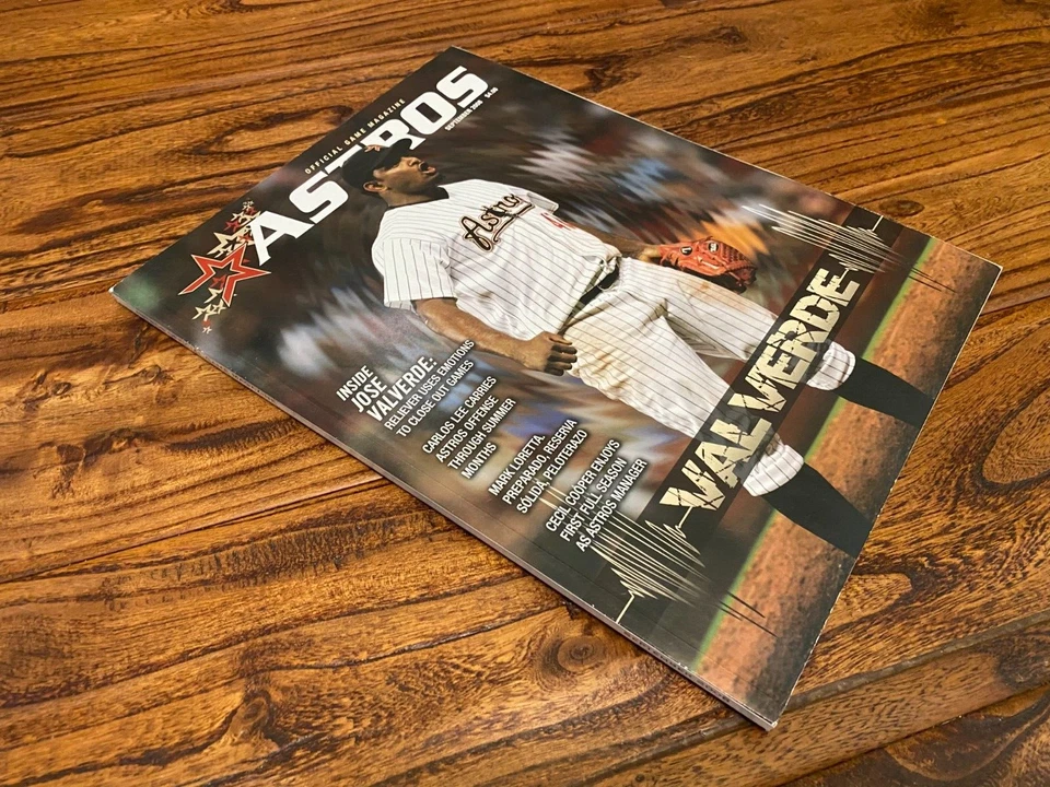 September 2008 Houston Astros Game Day Program Stadium Only Jose Valverde - Image 2 of 3