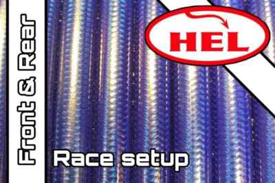 MK1 Bandit 600 95-99 TRANS BLAU vorne + hinten Race Setup HEL Stahlflex Bremsleitungen