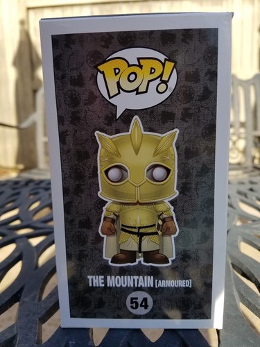 Funko Pop! The Mountain (Armoured) #54,Game Of Thrones, Vinyl, New, Unopened! - Picture 7 of 9