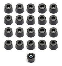 20 MEDIUM EXTRA TALL ROUND RUBBER FEET. 625 H X .932 D TABLES CHAIRS DESKS BEDS