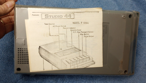 NEW Sealed NOS Studio 44 Cassette Player - Picture 3 of 3