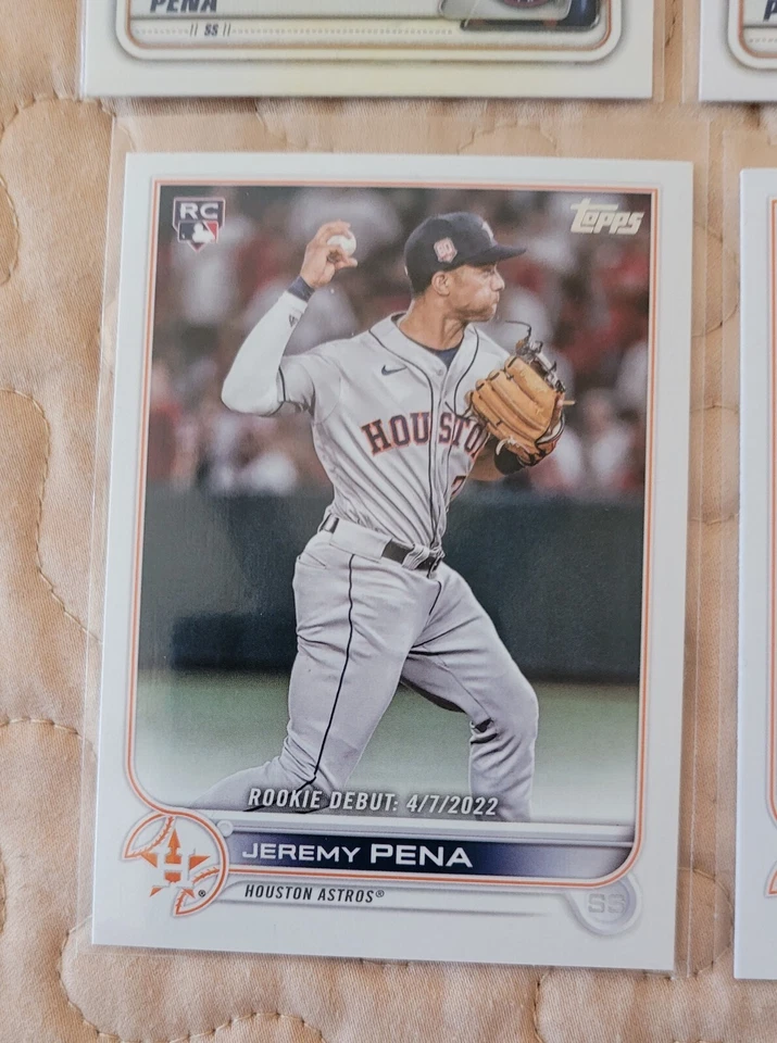 (15) JEREMY PENA ROOKIE CARDS  HOUSTON ASTROS SUPERSTAR HOT🔥🔥🔥🔥⚾️⚾️⚾️⚾️!!! - Image 4 of 4