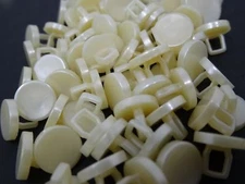 Vintage Pearl White Round Shank Buttons 9mm Lot of 80 B33-2