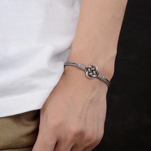 Pure S925 Sterling Silver Chain 3.5mm Wheat Knot Link Bracelet 16-17g 7.9inch - Picture 3 of 6