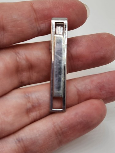 Tie Clip retro Style Swank silver tone slim vintage Tie Bar - Picture 4 of 6