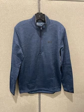 Under Armour Men's SMALL Armour Fleece 1/2 Zip Pullover 1357145 Academy Blue NEW